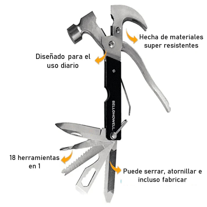 Martillo 18 en 1 multifuncional