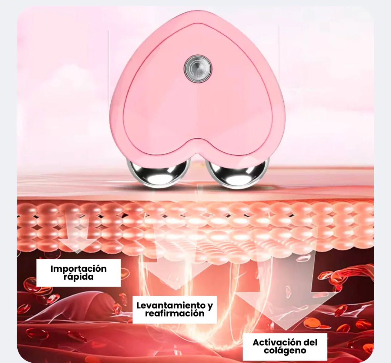 Masajeador Facial Con  Microcorriente